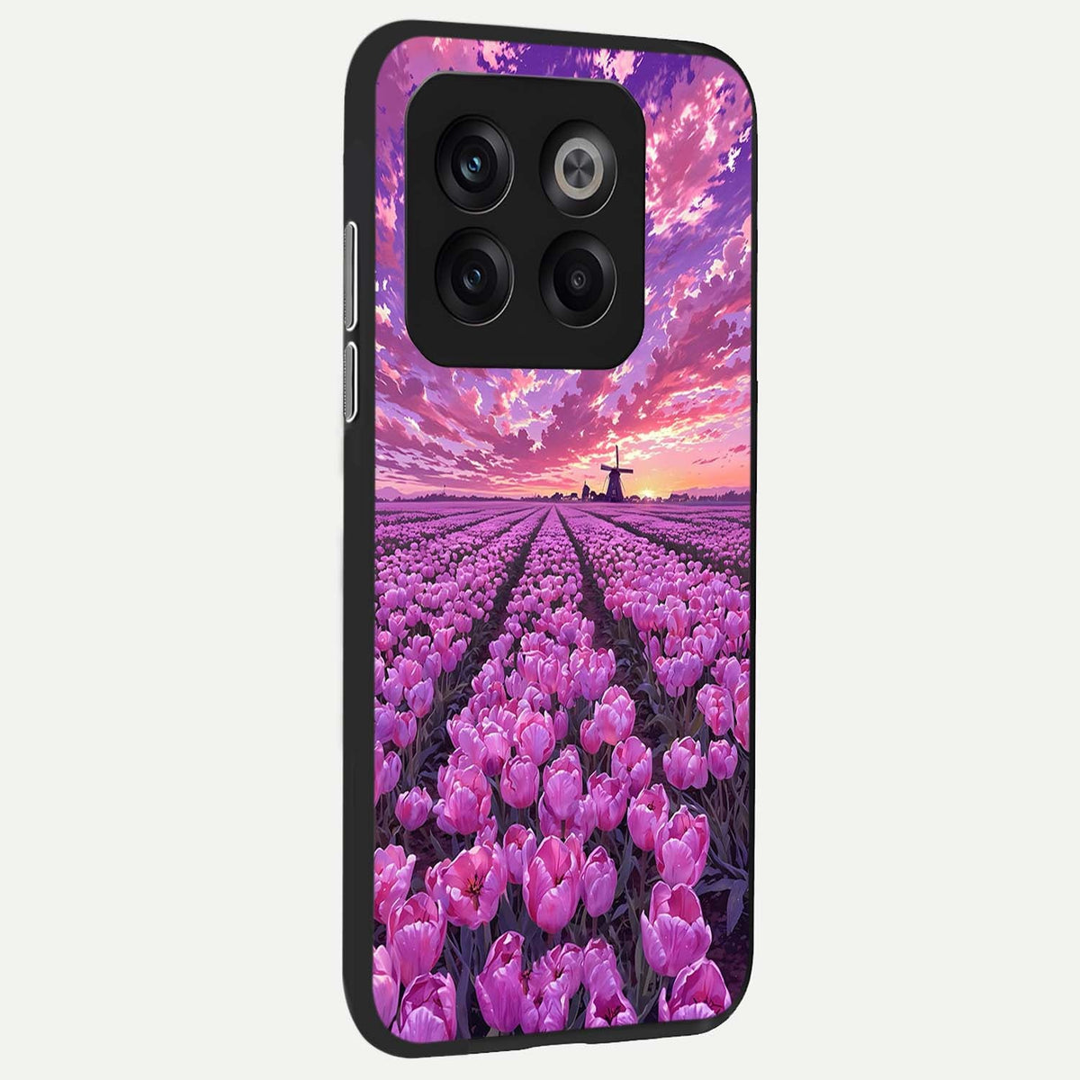  Lavender Dream Skies back cover For OnePlus 10T slim fit glass case with vibrant aesthetic design