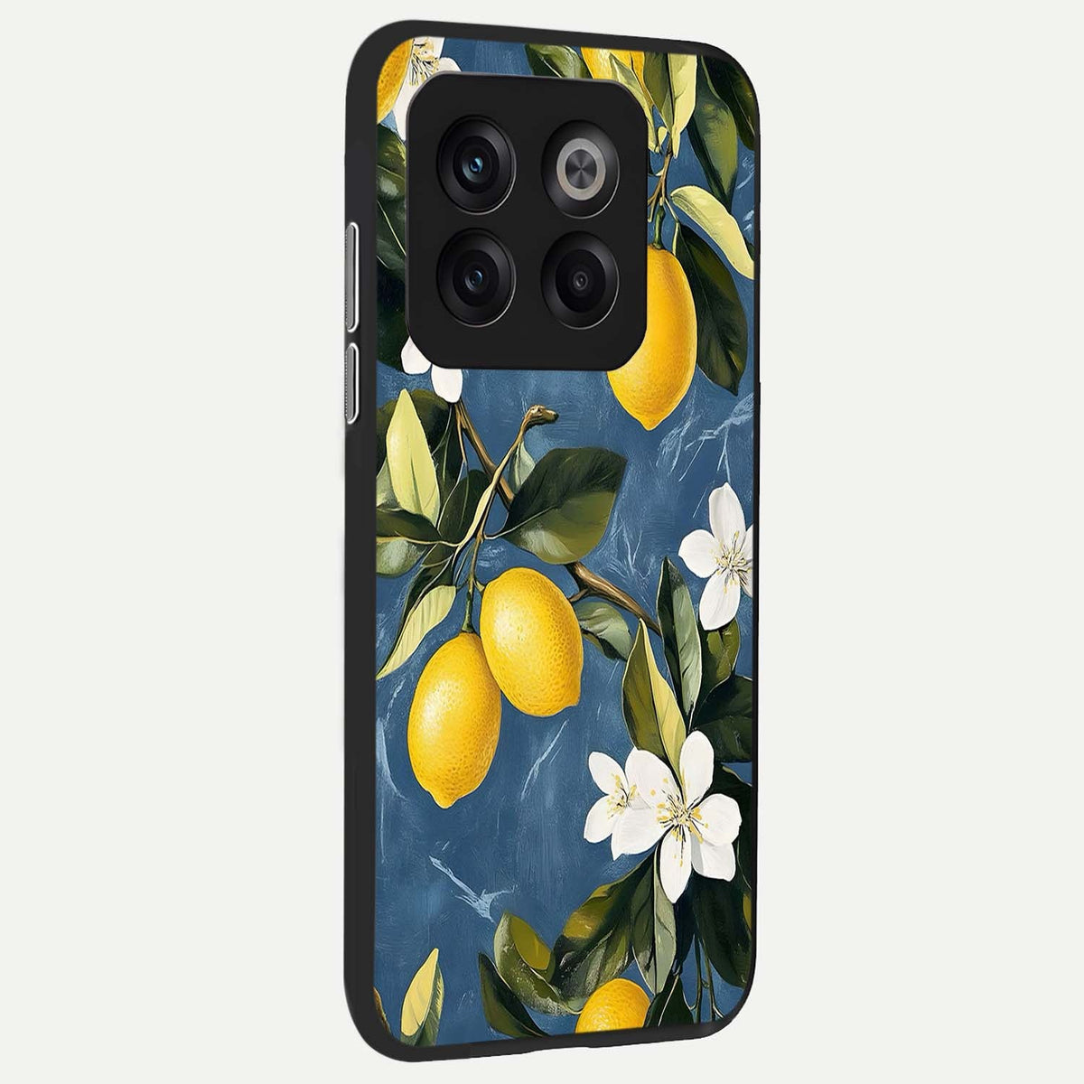 Lemon Dream Garden back cover For OnePlus 10T slim fit glass case with vibrant aesthetic design