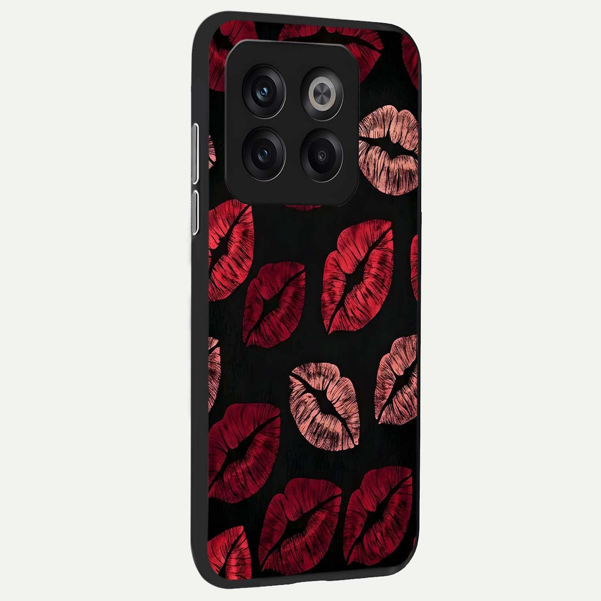  Midnight Kiss Love back cover For OnePlus 10T slim fit glass case with vibrant aesthetic design