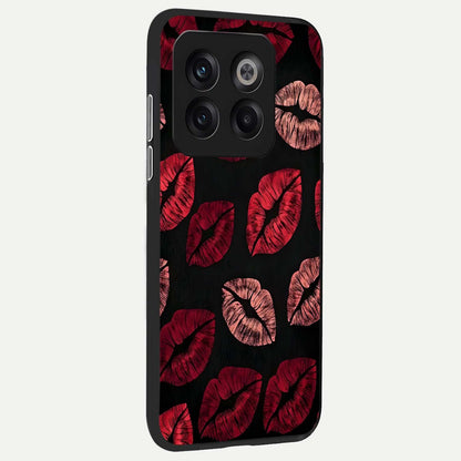  Midnight Kiss Love back cover For OnePlus 10T slim fit glass case with vibrant aesthetic design