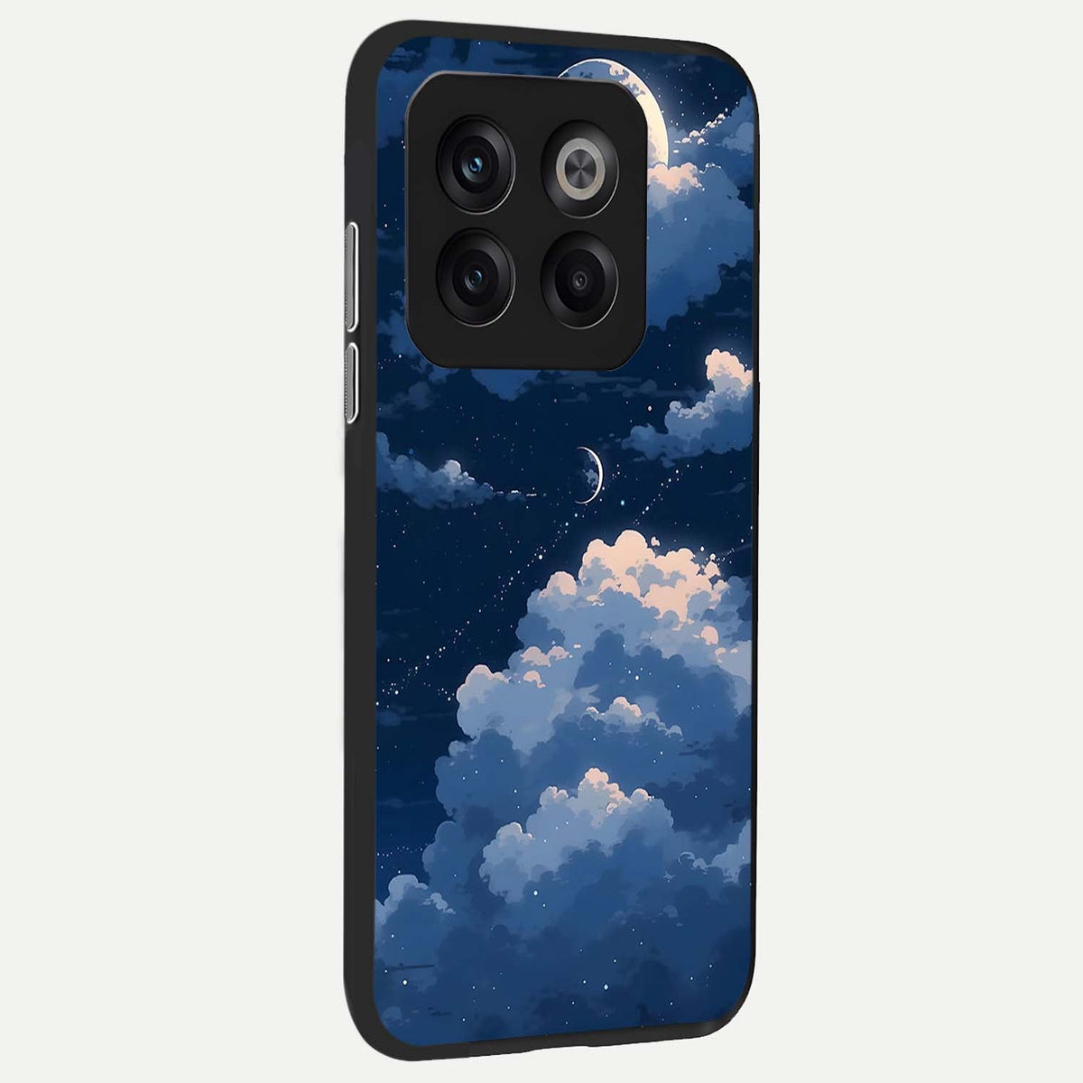  Moon Dream Haze back cover For OnePlus 10T slim fit glass case with vibrant aesthetic design