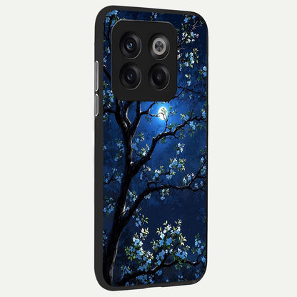  Mystic Floral Night back cover For OnePlus 10T slim fit glass case with vibrant aesthetic design