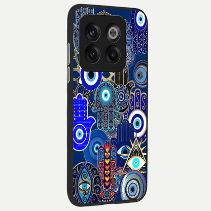  Mystic Palm Guard back cover For OnePlus 10T slim fit glass case with vibrant aesthetic design
