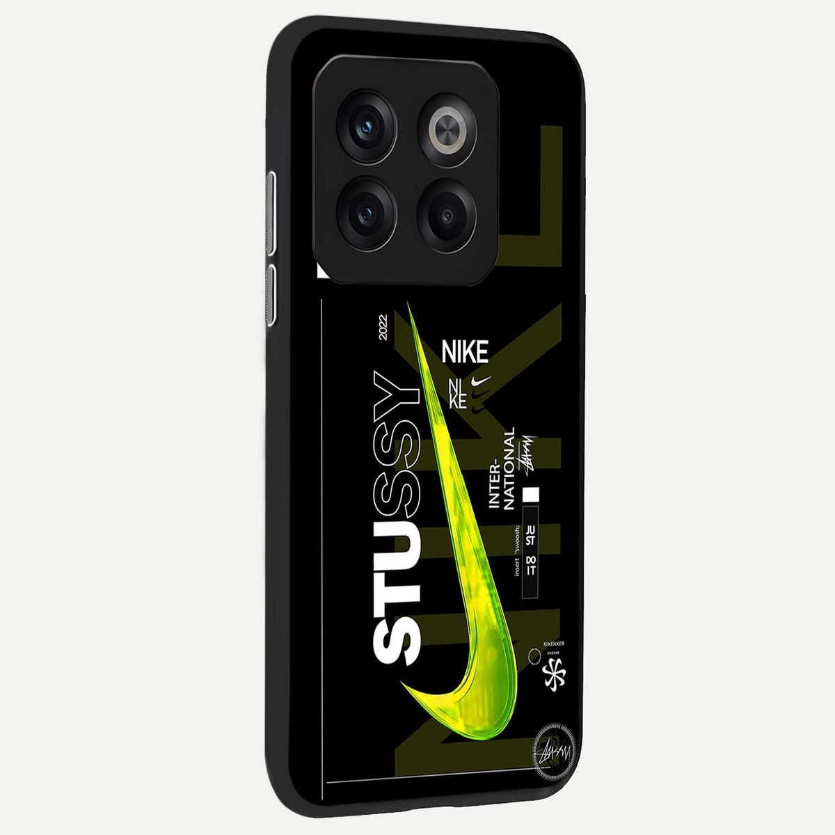  Neon Street Edition back cover For OnePlus 10T slim fit glass case with vibrant aesthetic design