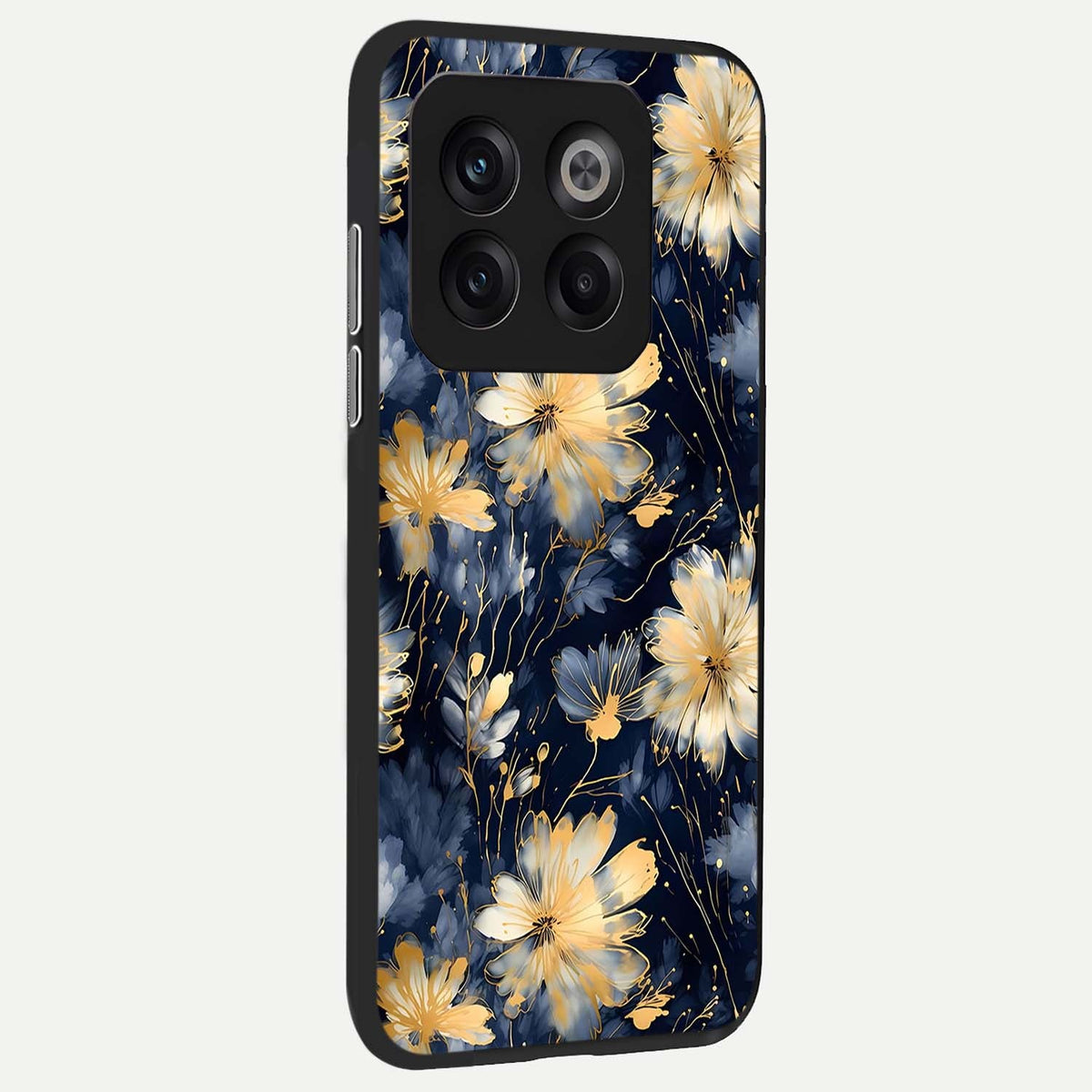  Royal Petal Dream back cover For OnePlus 10T slim fit glass case with vibrant aesthetic design
