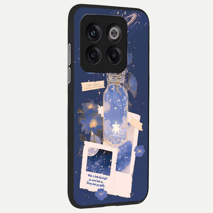  Starlit Cosmic Jar back cover For OnePlus 10T slim fit glass case with vibrant aesthetic design