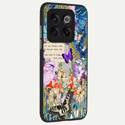  Storm Path Bloom back cover For OnePlus 10T slim fit glass case with vibrant aesthetic design