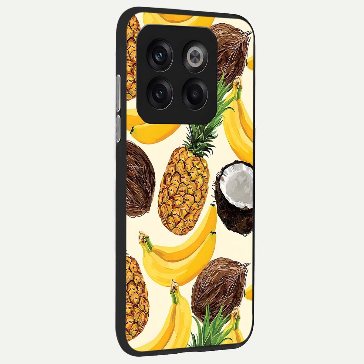  Tropical Fruit Mood back cover For OnePlus 10T slim fit glass case with vibrant aesthetic design