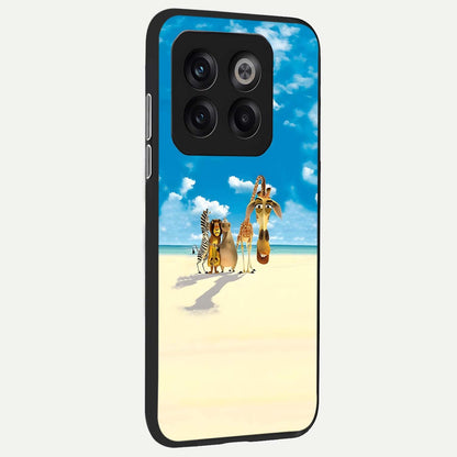 Tropical Fun Squad back cover For OnePlus 10T slim fit glass case with vibrant aesthetic design