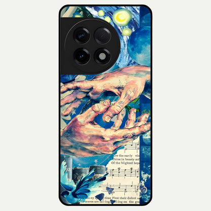  Aesthetic Divider Glass Case For OnePlus 11R back cover – full design glossy printed glass finish