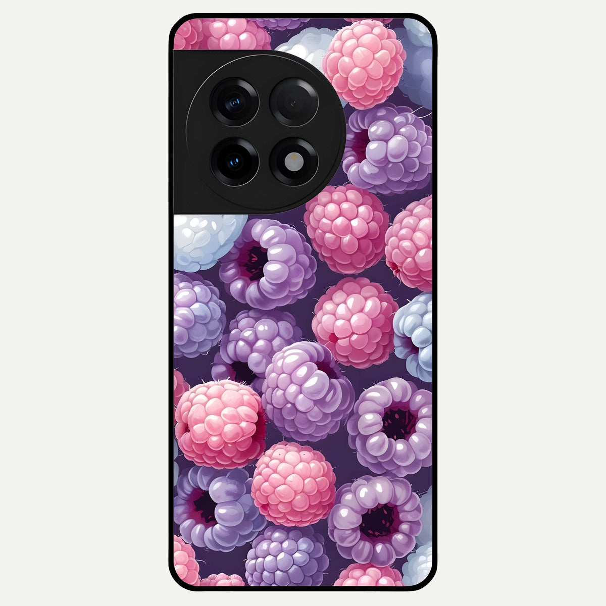  Berry Candy Pop Glass Case For OnePlus 11R back cover – full design glossy printed glass finish