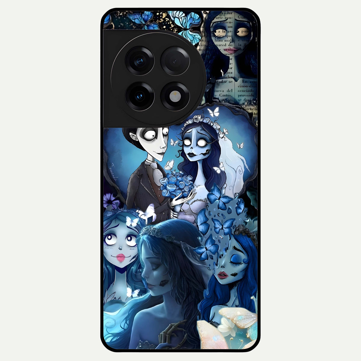  Butterfly Ghost Soul Glass Case For OnePlus 11R back cover – full design glossy printed glass finish