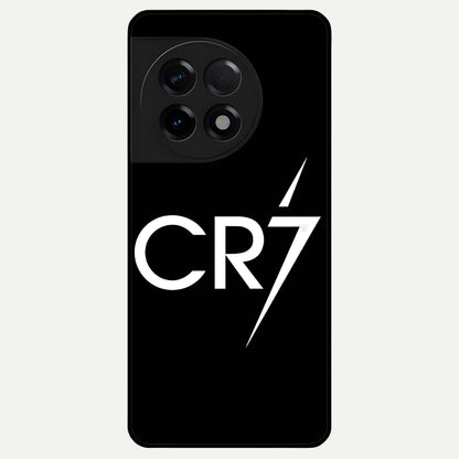  CR7 Elite Strike Glass Case For OnePlus 11R back cover – full design glossy printed glass finish