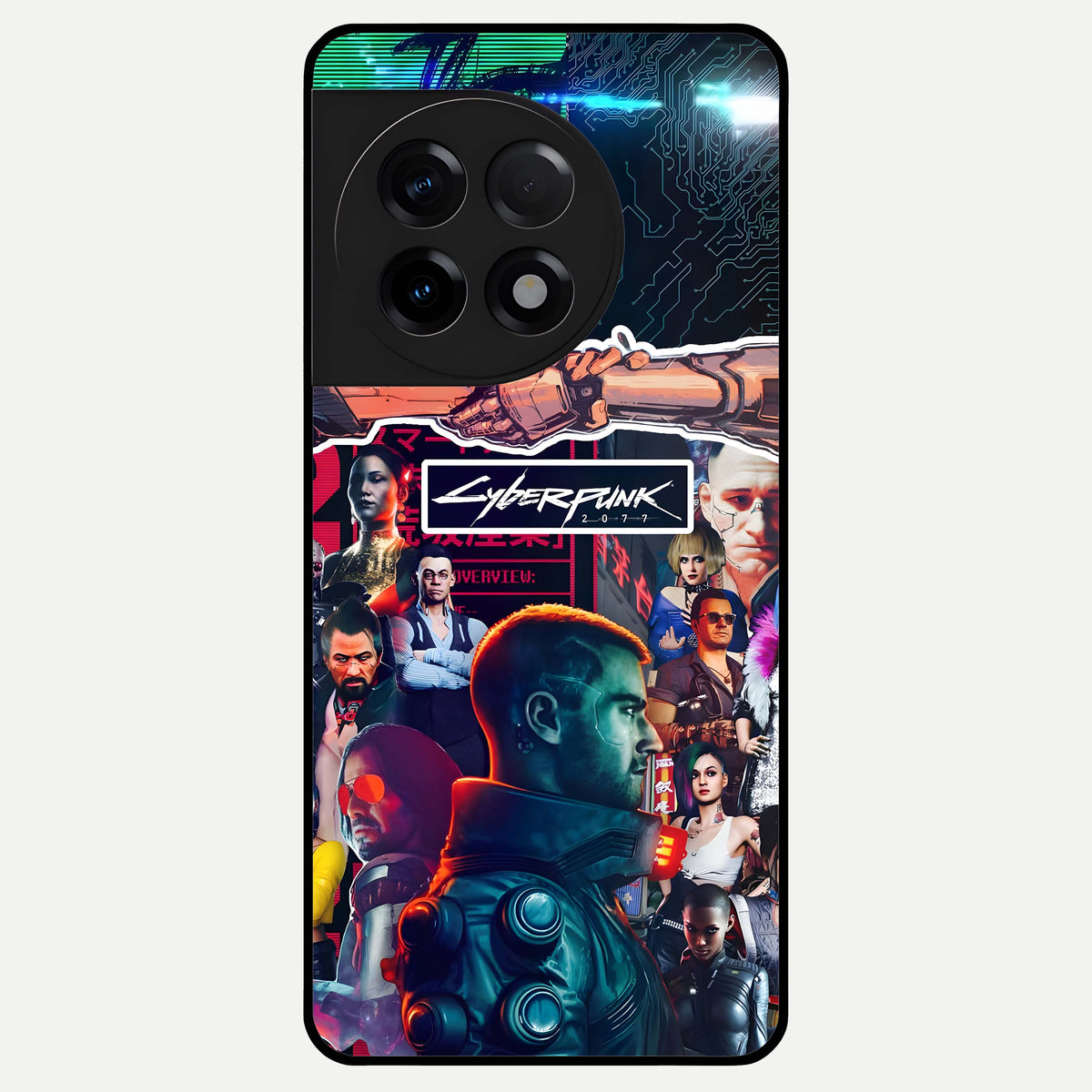  CYBERPUNK Legacy Glass Case For OnePlus 11R back cover – full design glossy printed glass finish