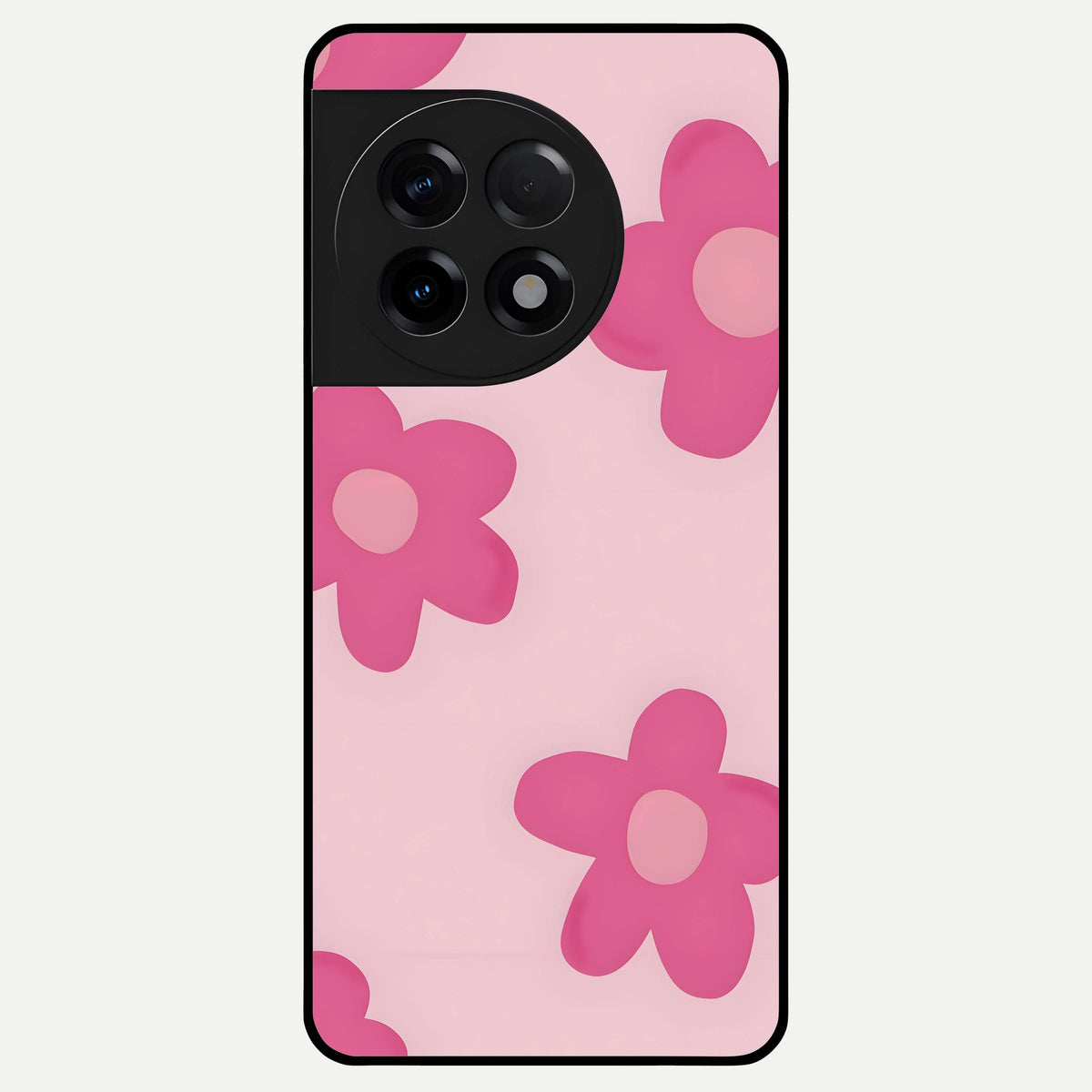  Candy Bloom Dreams Glass Case For OnePlus 11R back cover – full design glossy printed glass finish