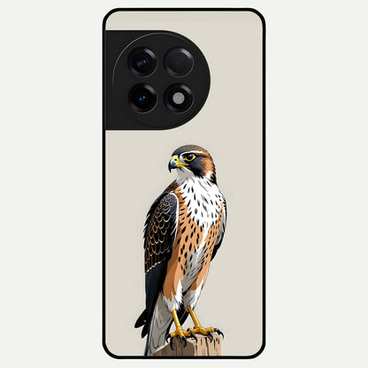  Clever Eagle Glass Case For OnePlus 11R back cover – full design glossy printed glass finish