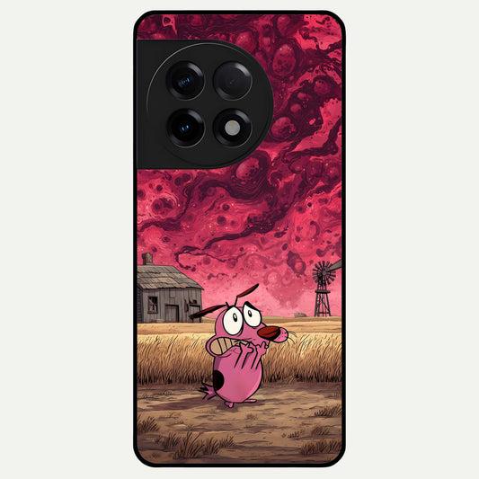  Courage Under Sky Glass Case For OnePlus 11R back cover – full design glossy printed glass finish