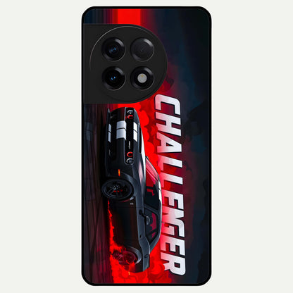  Crimson Challenger Fury Glass Case For OnePlus 11R back cover – full design glossy printed glass finish