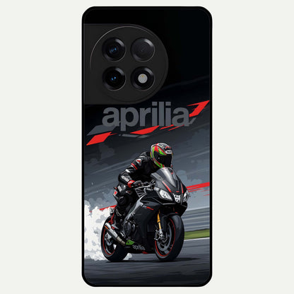  Dark Aprilla Glass Case For OnePlus 11R back cover – full design glossy printed glass finish