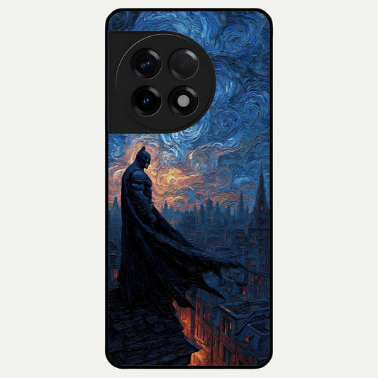  Dark Knight Dusk Glass Case For OnePlus 11R back cover – full design glossy printed glass finish