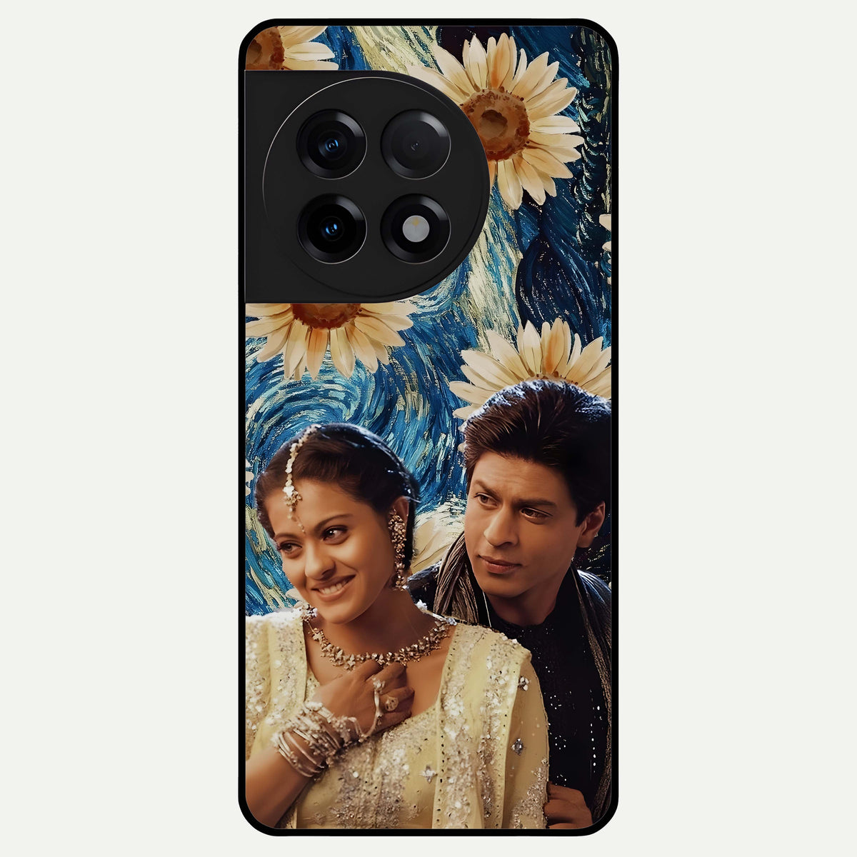  Eternal Love Story Glass Case For OnePlus 11R back cover – full design glossy printed glass finish