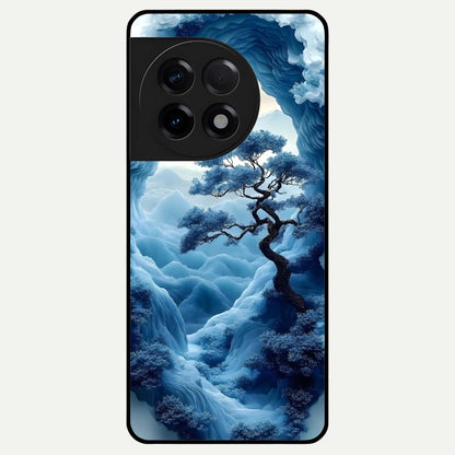  Frozen Serenity Gate Glass Case For OnePlus 11R back cover – full design glossy printed glass finish