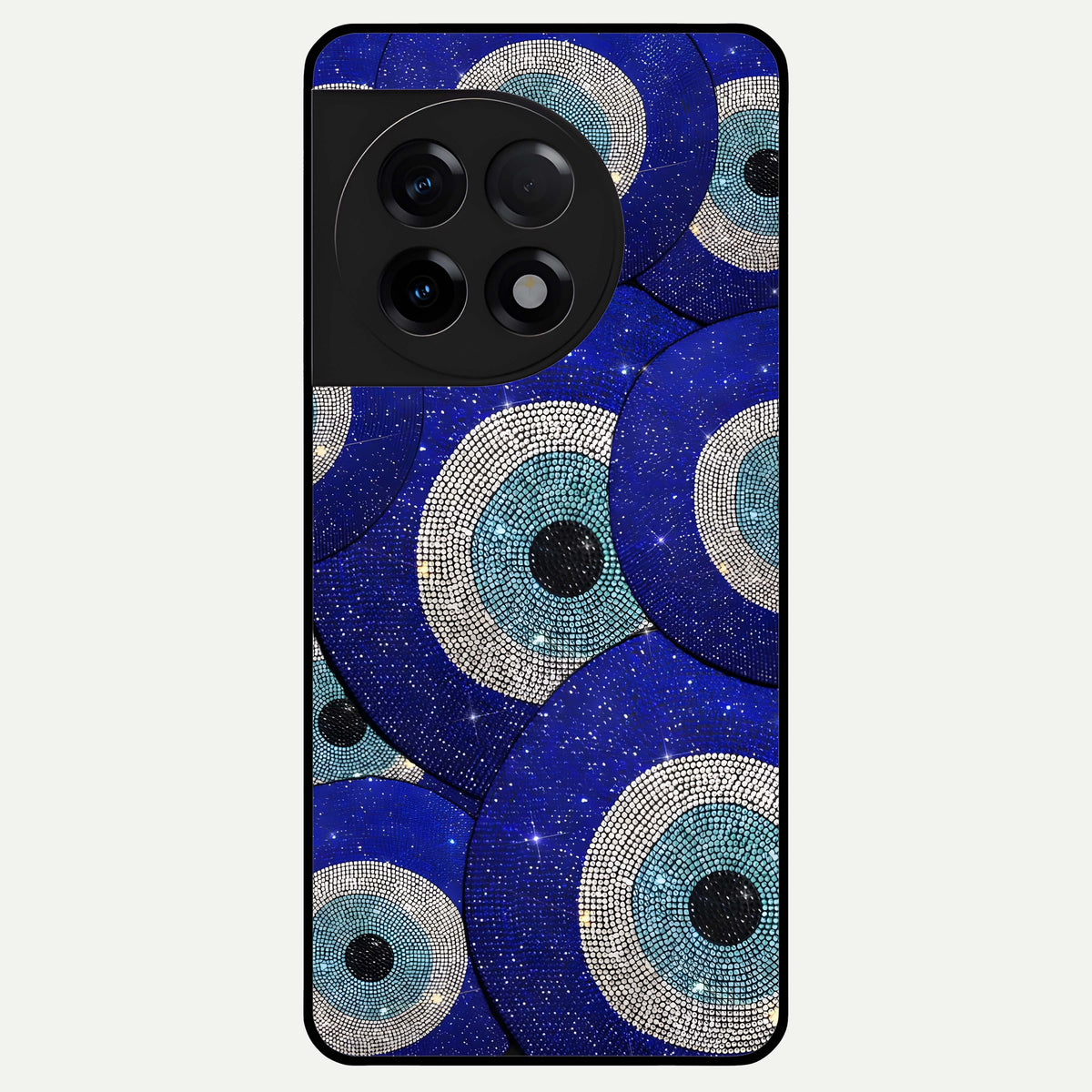  Galaxy Eye Flow Glass Case For OnePlus 11R back cover – full design glossy printed glass finish
