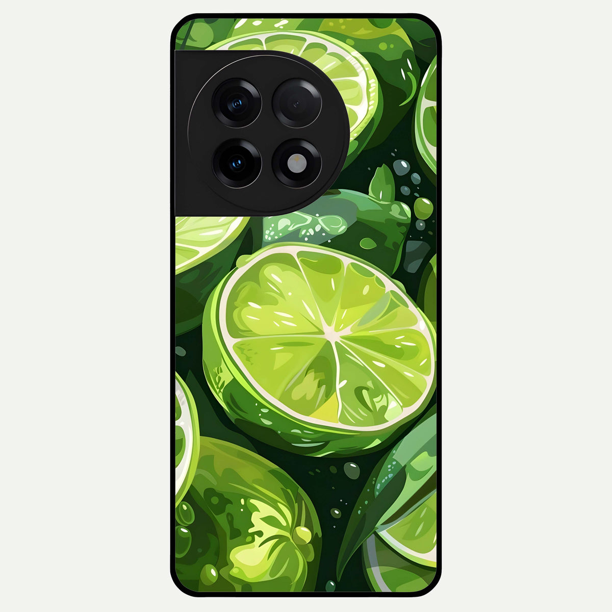  Green Kawasaki Glass Case For OnePlus 11R back cover – full design glossy printed glass finish