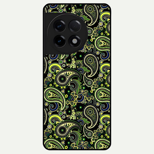  Green Lemon Glass Case For OnePlus 11R back cover – full design glossy printed glass finish