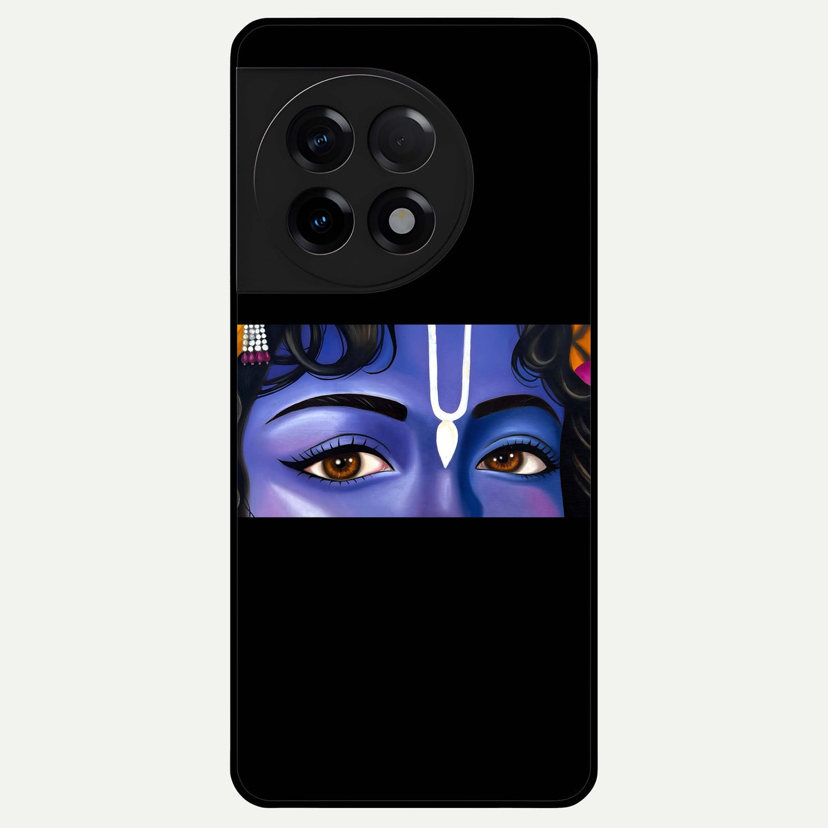  Krishna Eye Glass Case For OnePlus 11R back cover – full design glossy printed glass finish