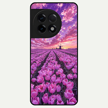  Lavender Dream Skies Glass Case For OnePlus 11R back cover – full design glossy printed glass finish