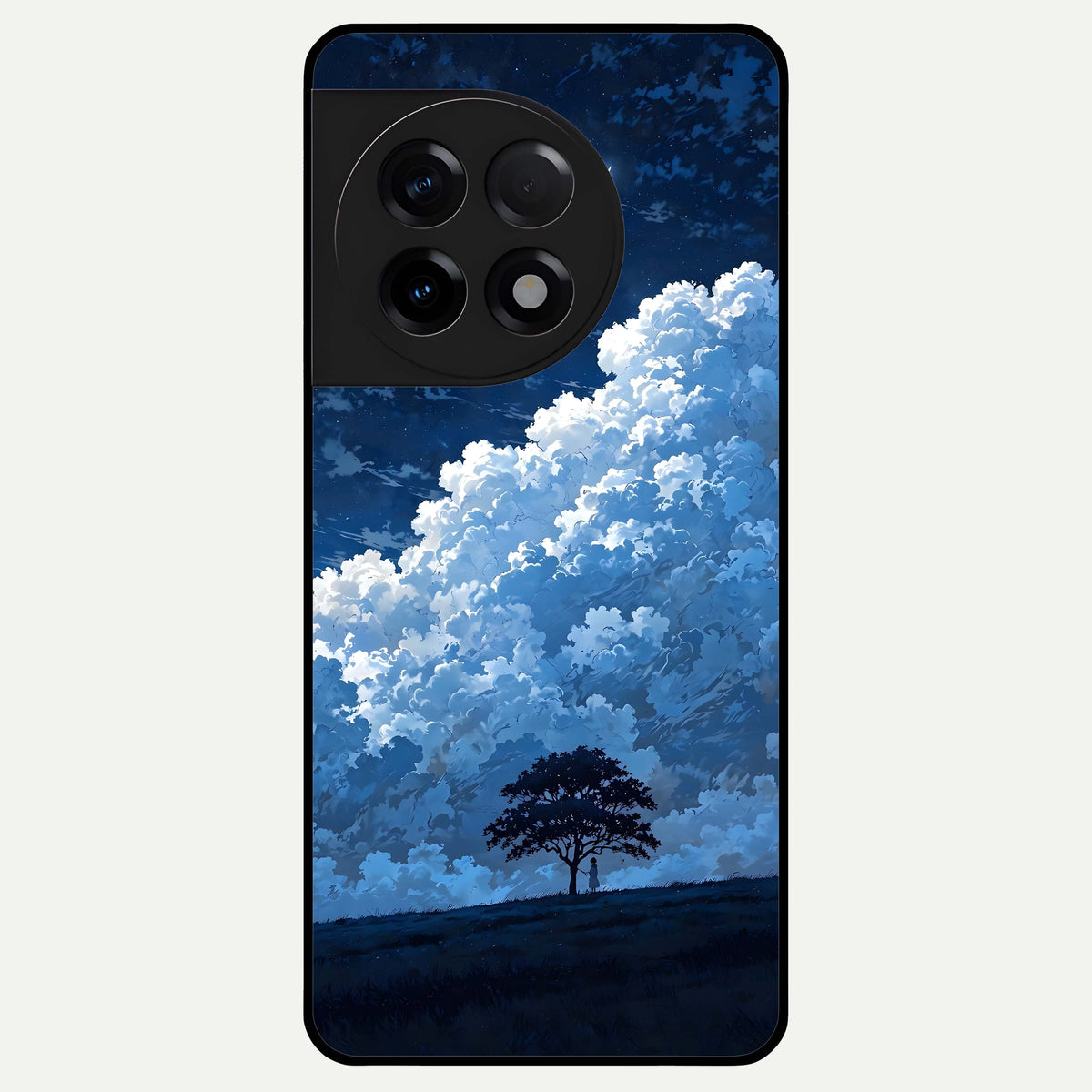  Midnight Sky Serenity Glass Case For OnePlus 11R back cover – full design glossy printed glass finish