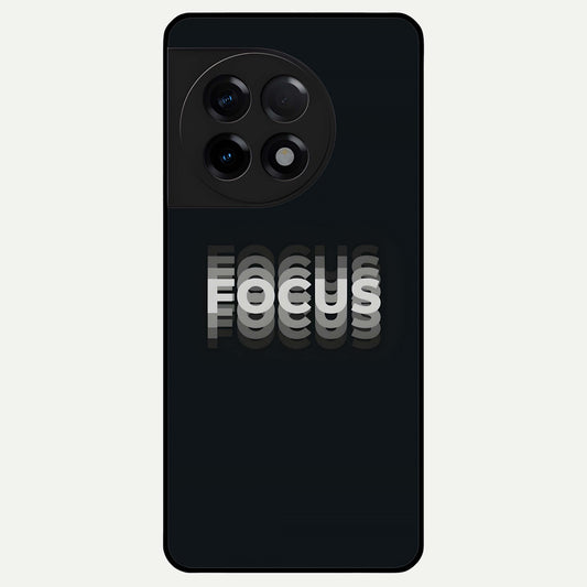  Mono Focus Vision Glass Case For OnePlus 11R back cover – full design glossy printed glass finish