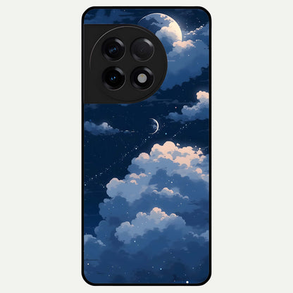  Moon Dream Haze Glass Case For OnePlus 11R back cover – full design glossy printed glass finish