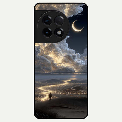  Moonlight Spark Path Glass Case For OnePlus 11R back cover – full design glossy printed glass finish