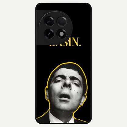  Mr Bean Damn Glass Case For OnePlus 11R back cover – full design glossy printed glass finish