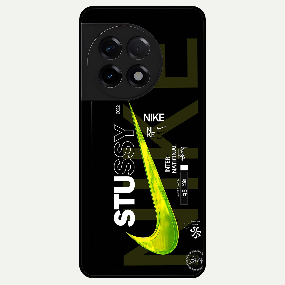  Neon Street Edition Glass Case For OnePlus 11R back cover – full design glossy printed glass finish