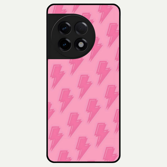 Pink Moo Magic Glass Case For OnePlus 11R back cover – full design glossy printed glass finish