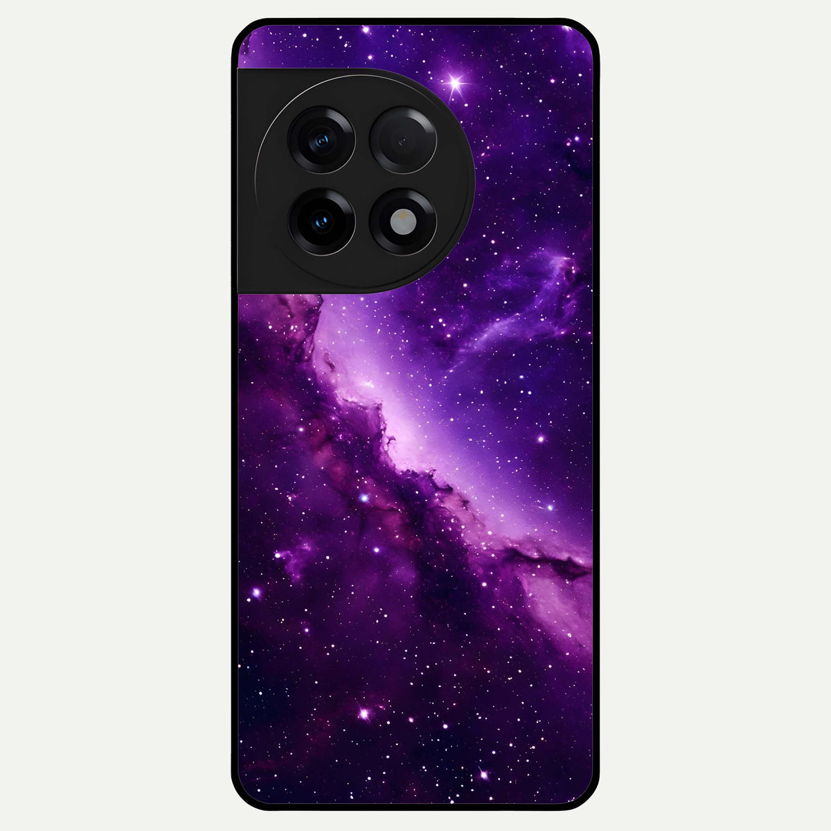  Purple Shade Sky Glass Case For OnePlus 11R back cover – full design glossy printed glass finish