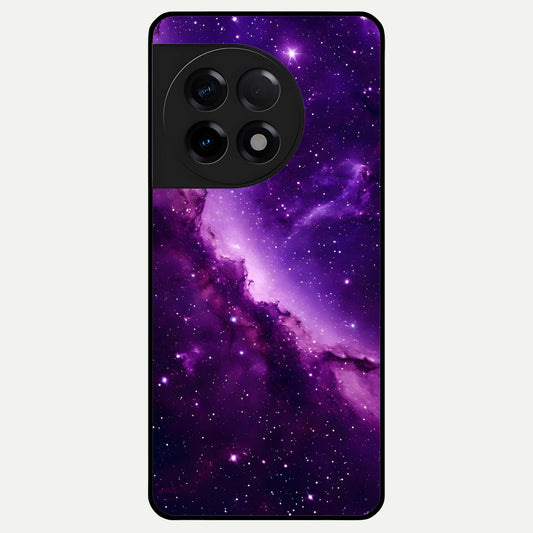  Purple Shade Sky Glass Case For OnePlus 11R back cover – full design glossy printed glass finish