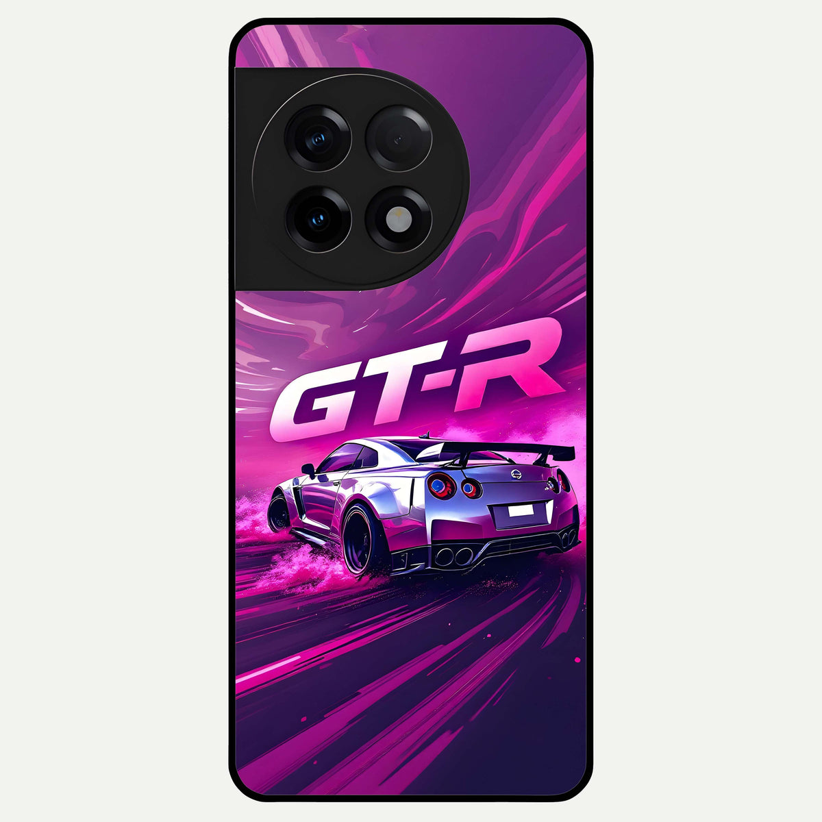  Speed Drift Legend Glass Case For OnePlus 11R back cover – full design glossy printed glass finish