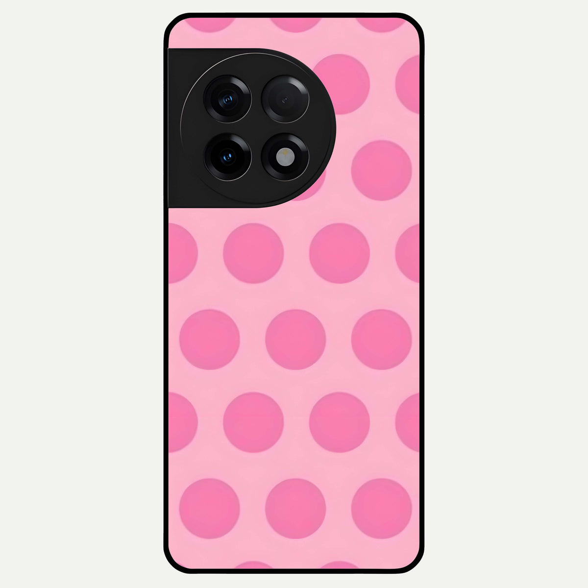 Sweet Dot Dreams Glass Case For OnePlus 11R back cover – full design glossy printed glass finish