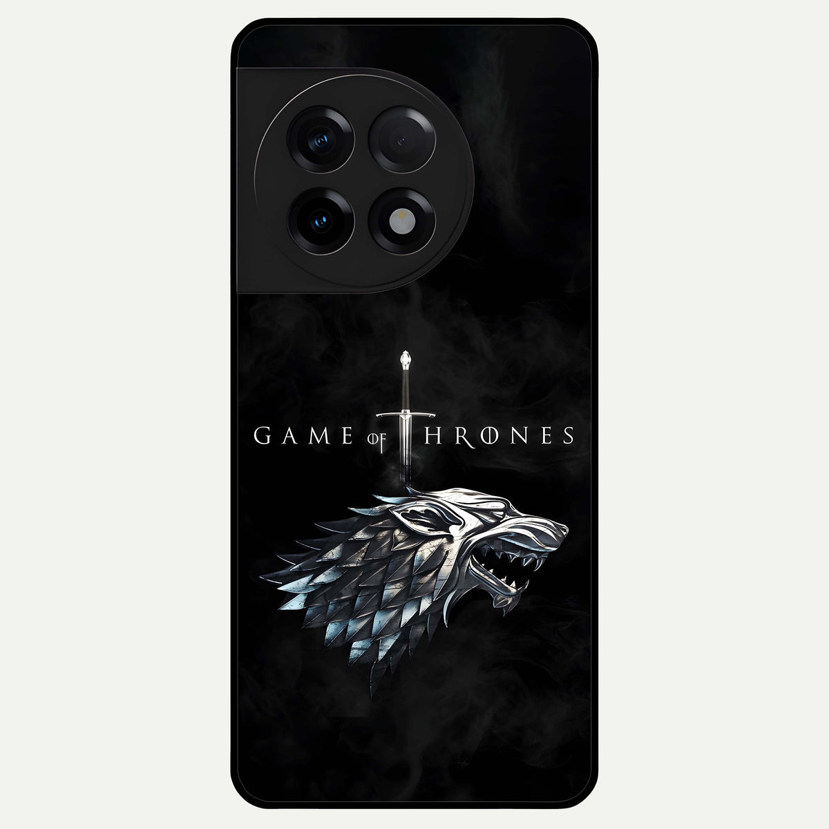  Throne Wolf Legacy Glass Case For OnePlus 11R back cover – full design glossy printed glass finish