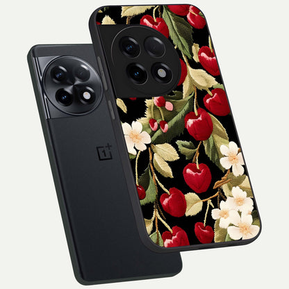  Blooming Spendor Bird phone case For OnePlus 11R showing premium glass back cover with detailed artwork