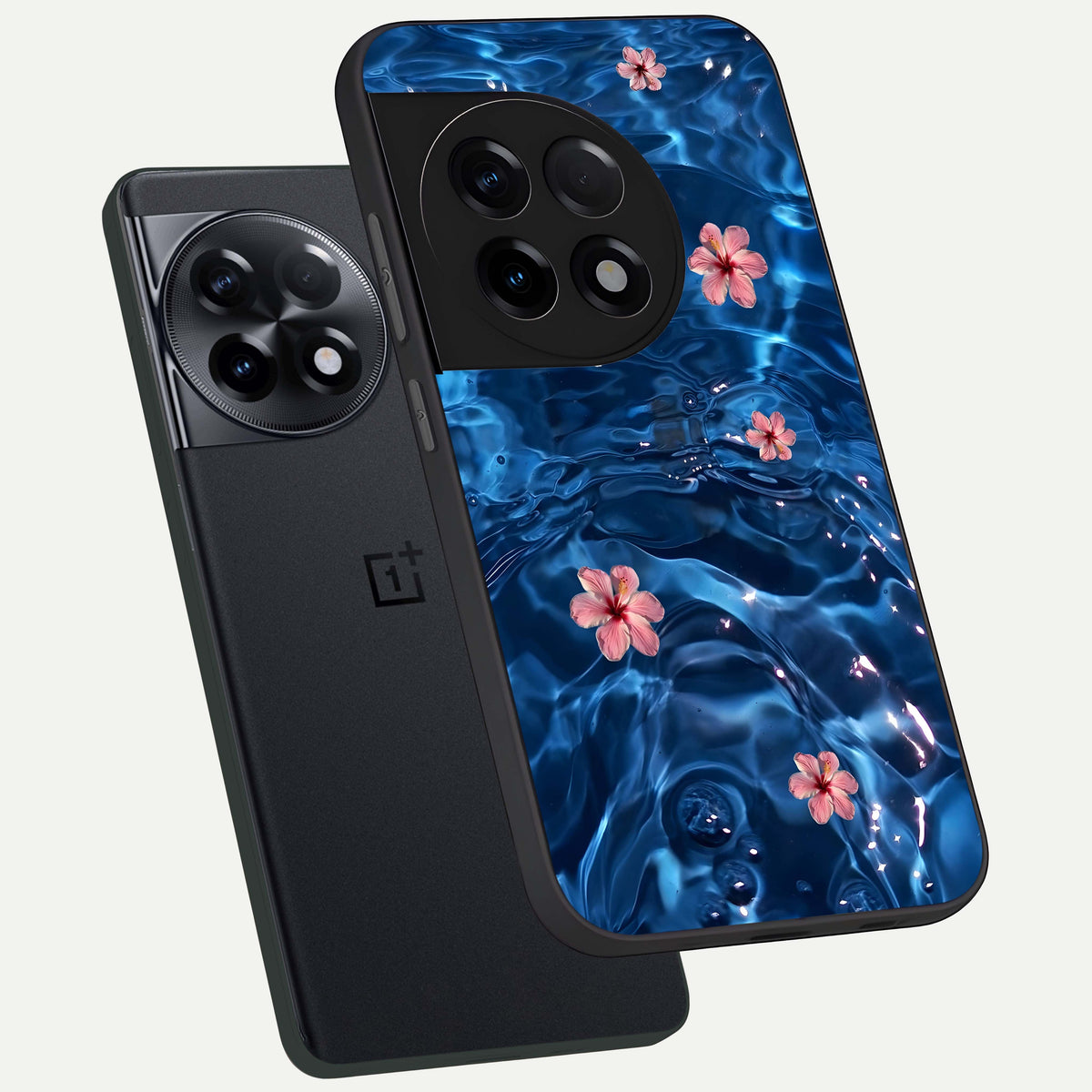  Bloom Thread Art phone case For OnePlus 11R showing premium glass back cover with detailed artwork