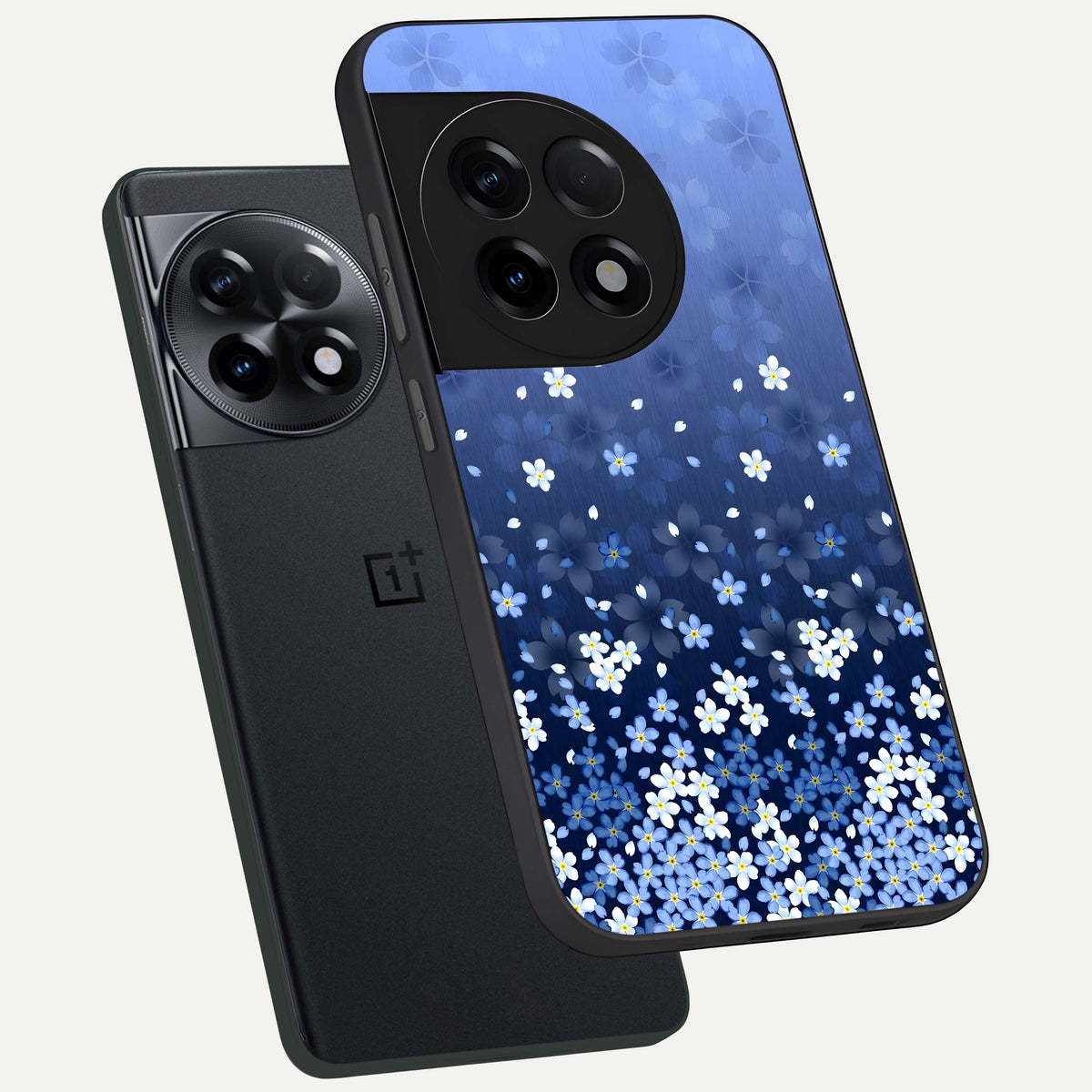  Blue Starry phone case For OnePlus 11R showing premium glass back cover with detailed artwork