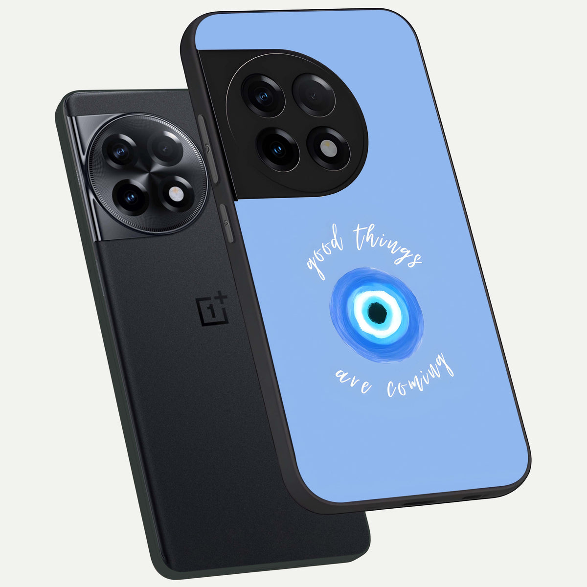  Bright Future Ahead phone case For OnePlus 11R showing premium glass back cover with detailed artwork