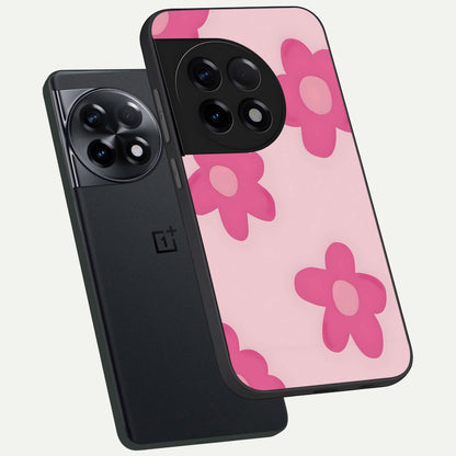  Candy Bloom Dreams phone case For OnePlus 11R showing premium glass back cover with detailed artwork