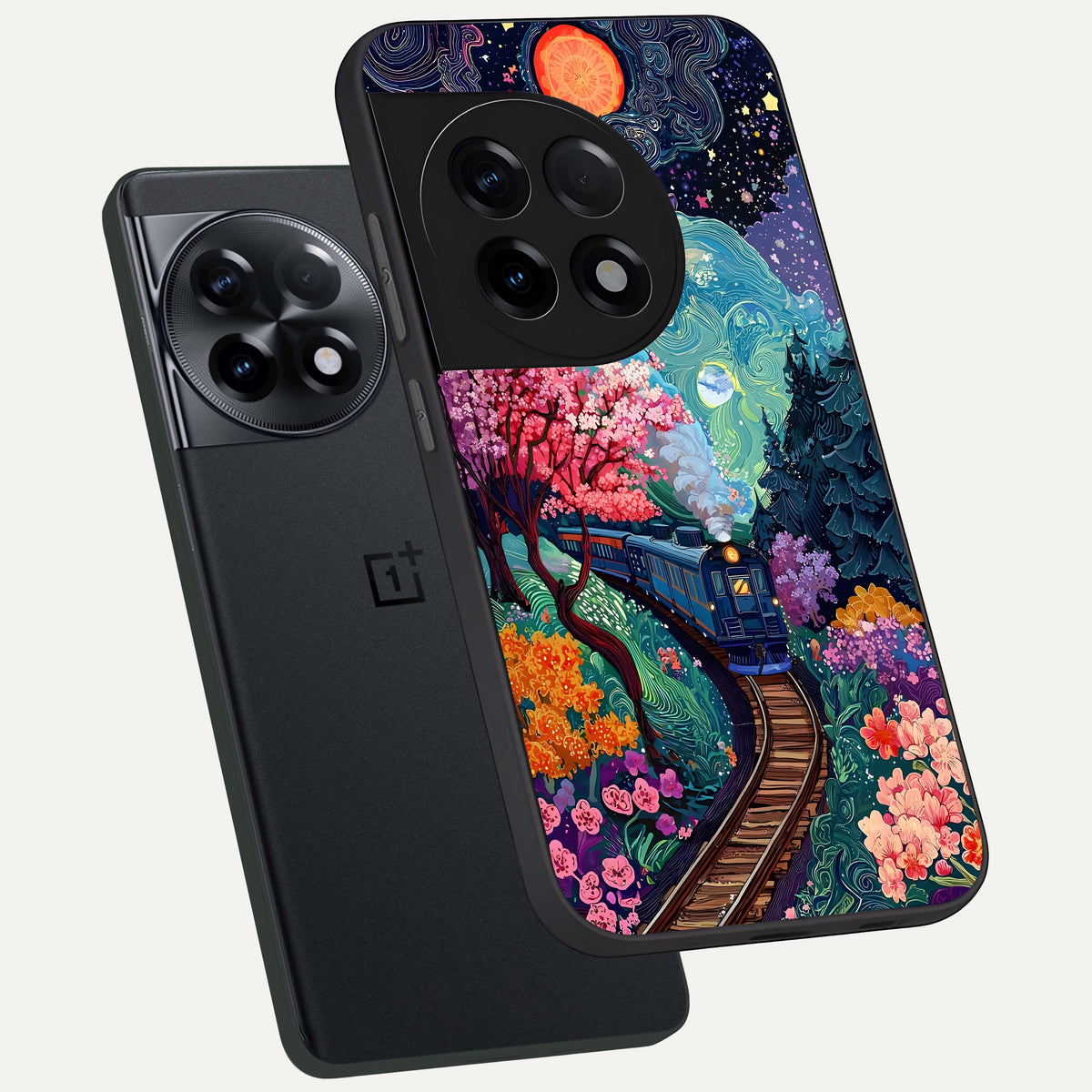  Digital Art phone case For OnePlus 11R showing premium glass back cover with detailed artwork