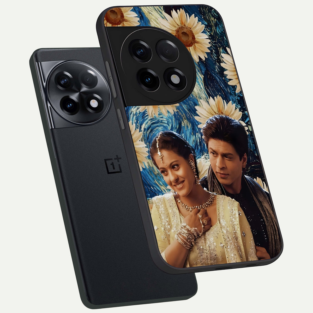  Eternal Love Story phone case For OnePlus 11R showing premium glass back cover with detailed artwork